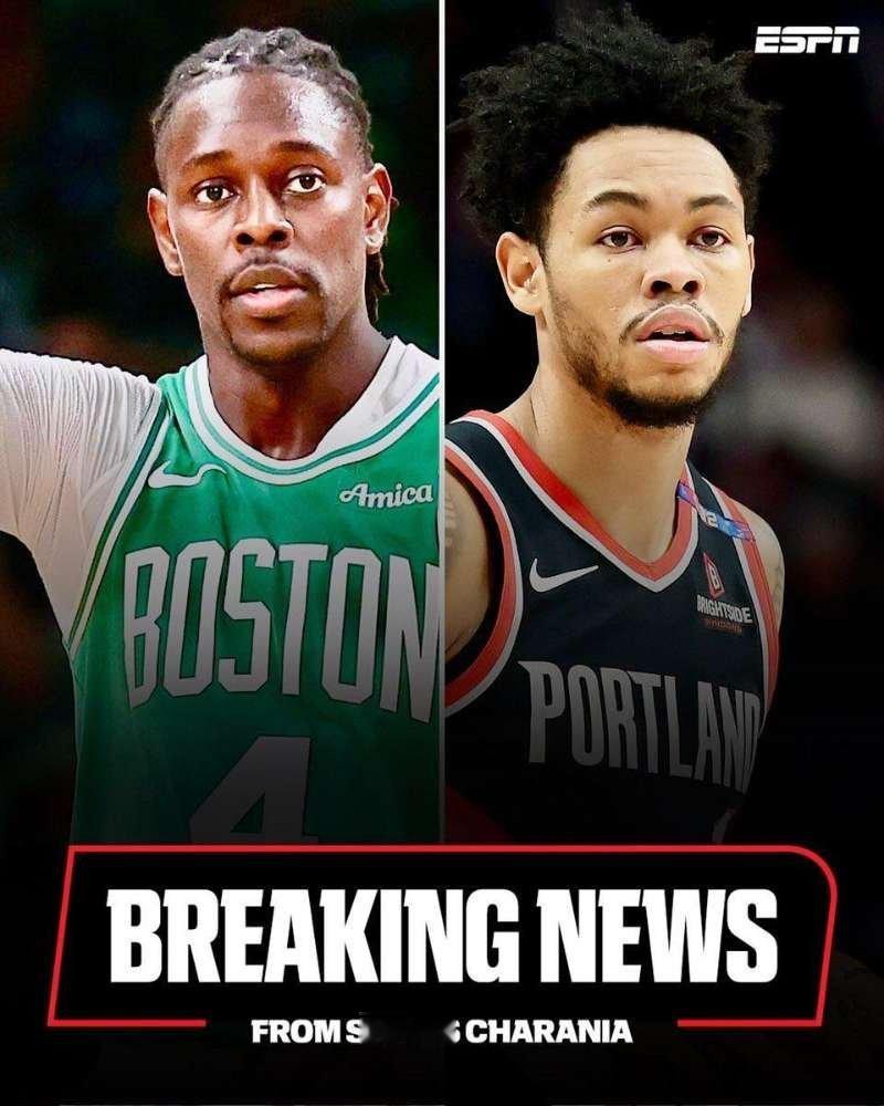朱霍勒迪被交易至开拓者据NBA薪资专家BobbyMarks报道，该交易达成后，