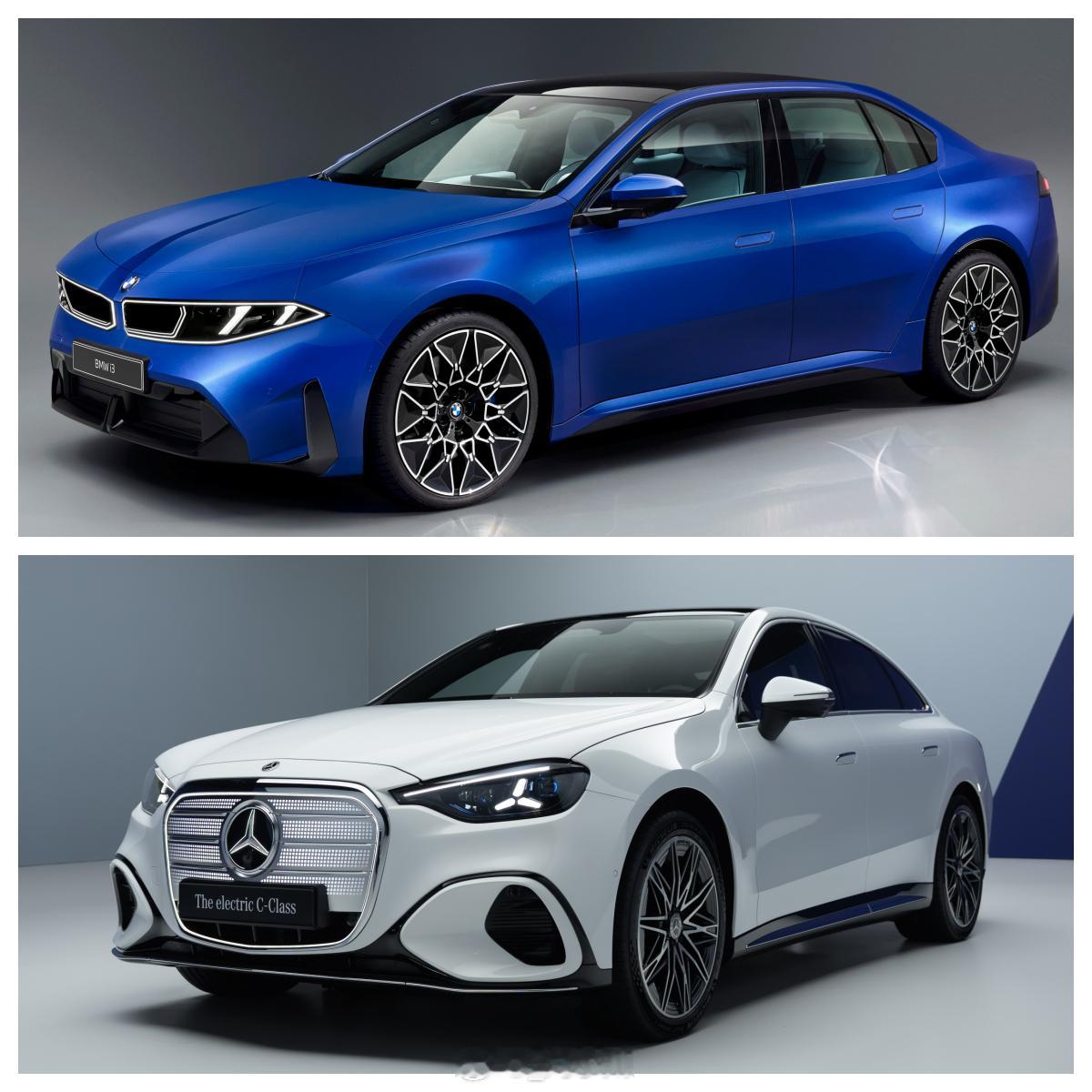 全新奔驰纯电C级全新宝马i3全新奔驰纯电C级&全新宝马i3外观+内饰对比，