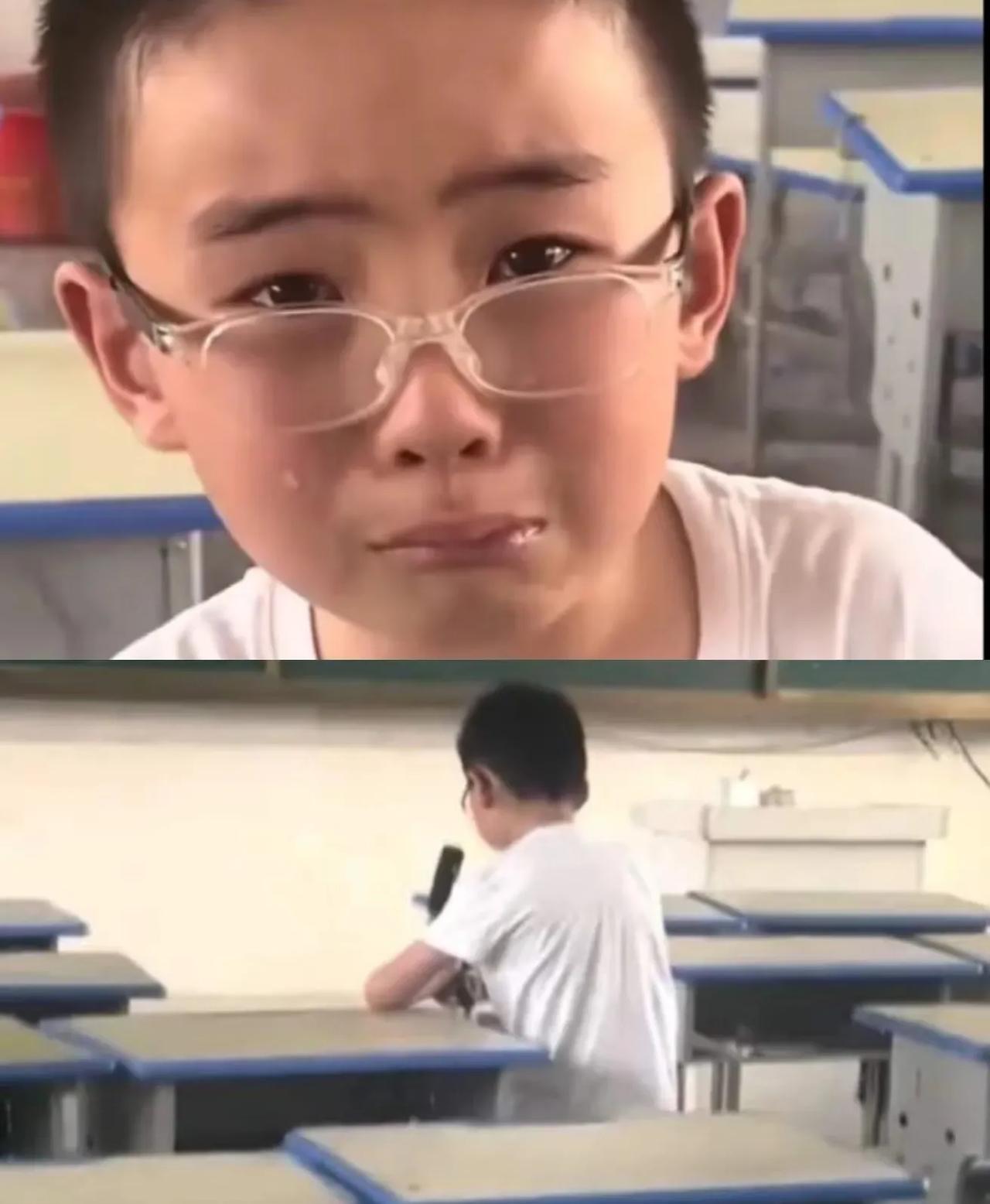 某地残疾男孩被高年级生欺负，反抗时唯一的拐杖都被弄断了，午饭时只能孤零零瘫在教室
