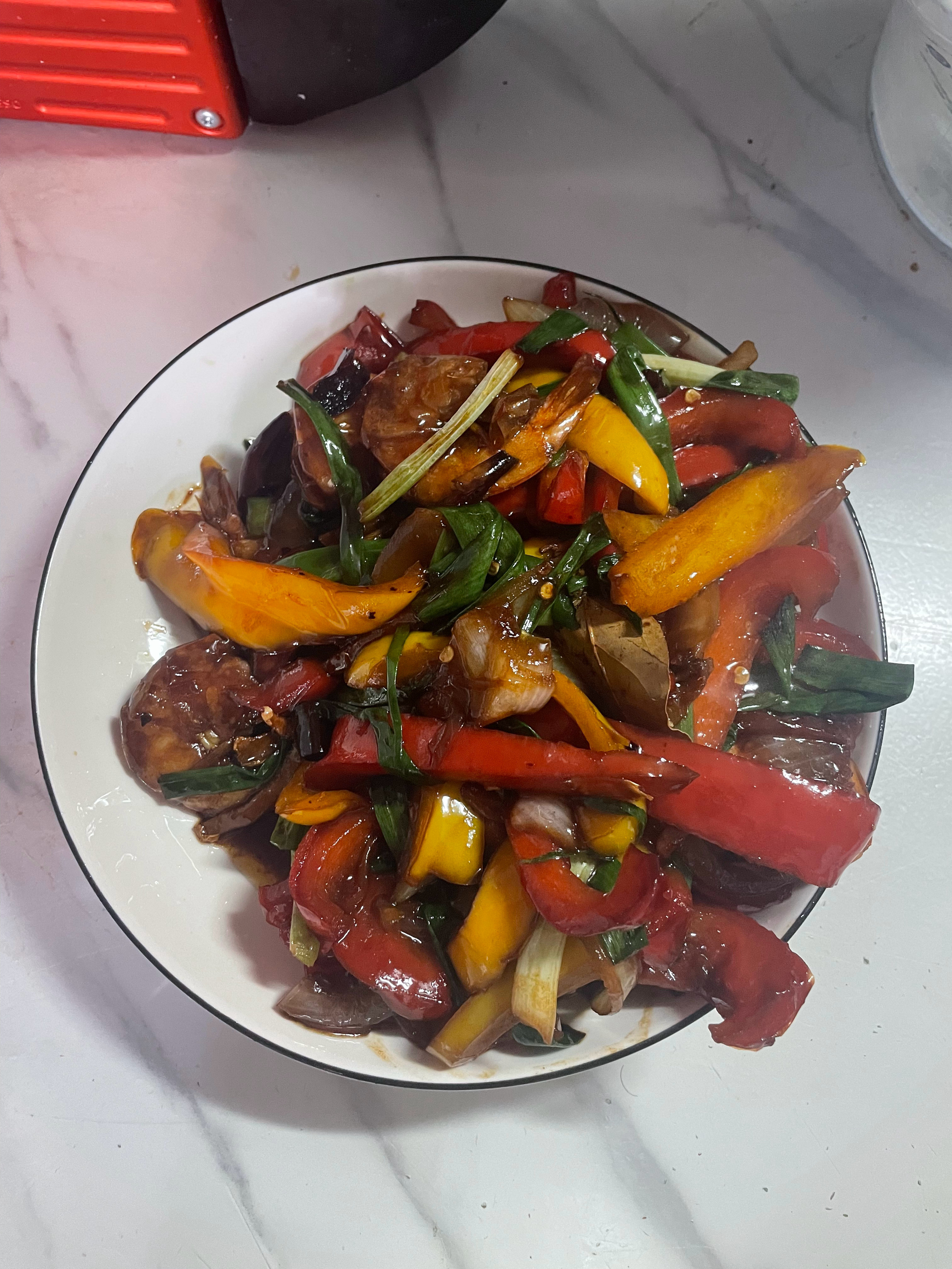 北京最近太湿热了，油焖大虾+柠檬鸡，压压汗🦐🍋🐔​​​