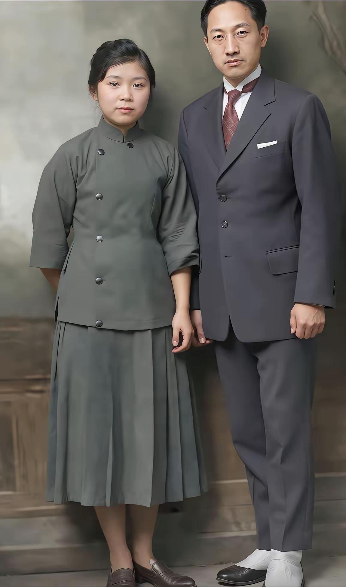 这是徐志摩和第一任妻子张幼仪的真实样貌，都看看吧，徐志摩风流成性，对爱情大胆而热