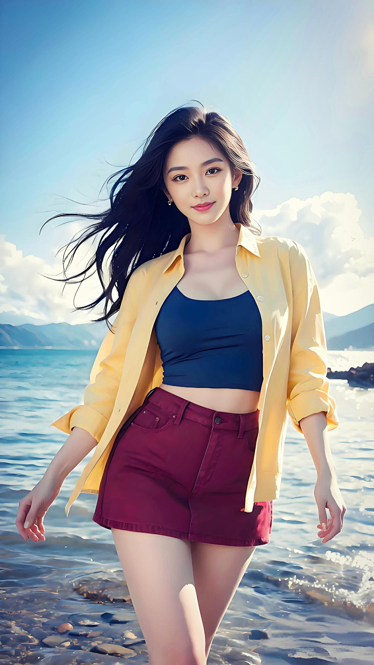 夏日海边打卡，一键签收蓝天海浪