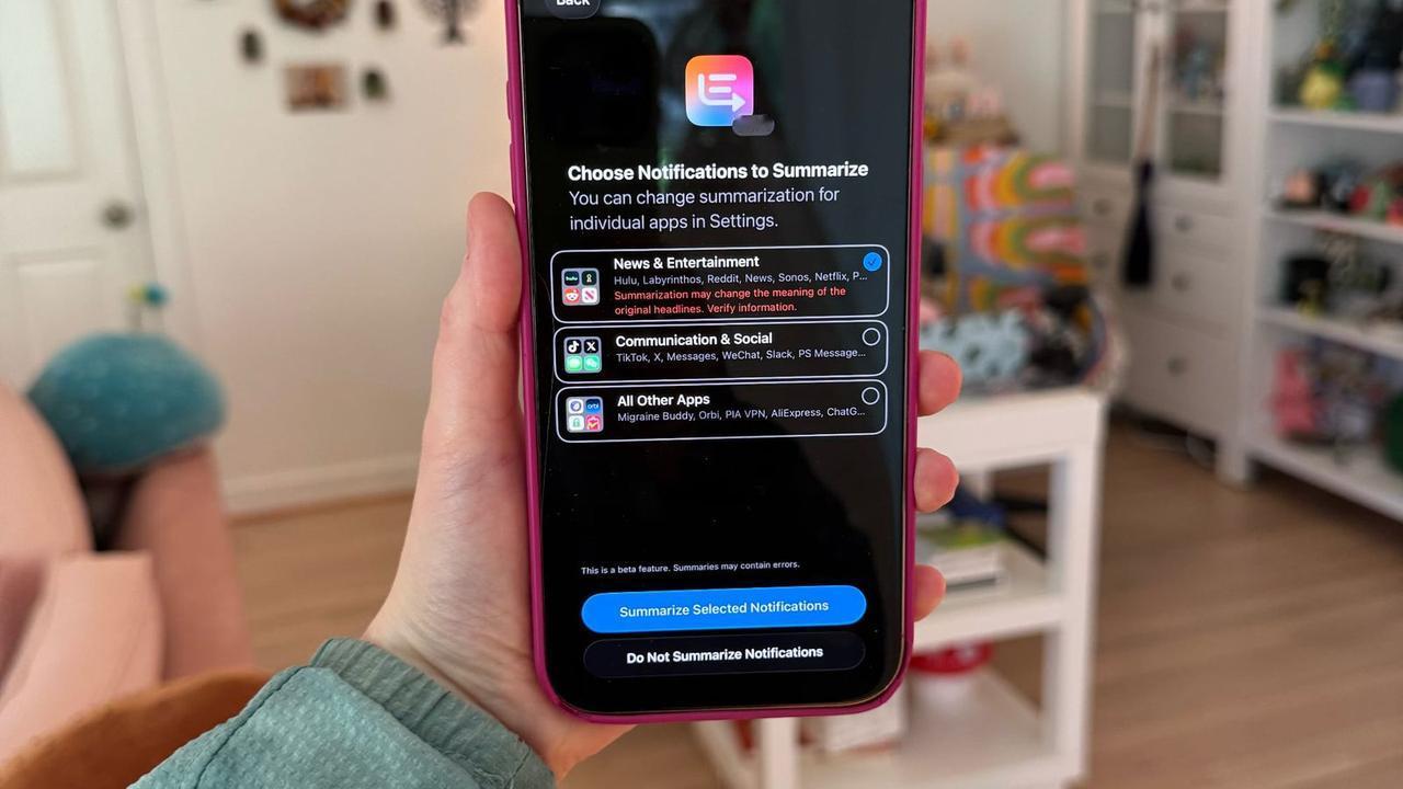 #iOS26通知摘要功能回归##iOS26测试版恢复AI摘要#iOS26Be