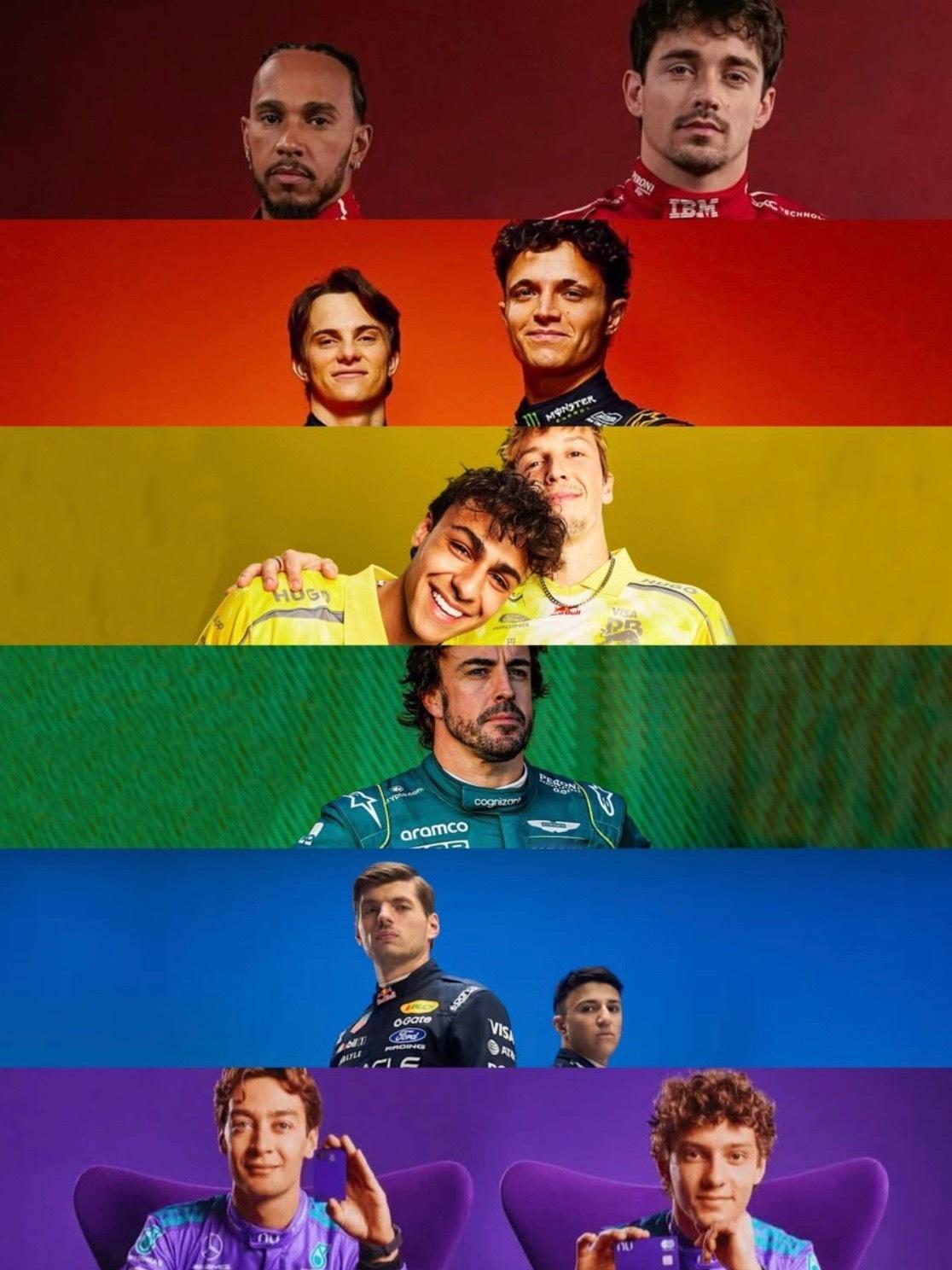 很多人在意的F1这周出现了彩虹元素🌈🥹2026F1迈阿密大奖赛