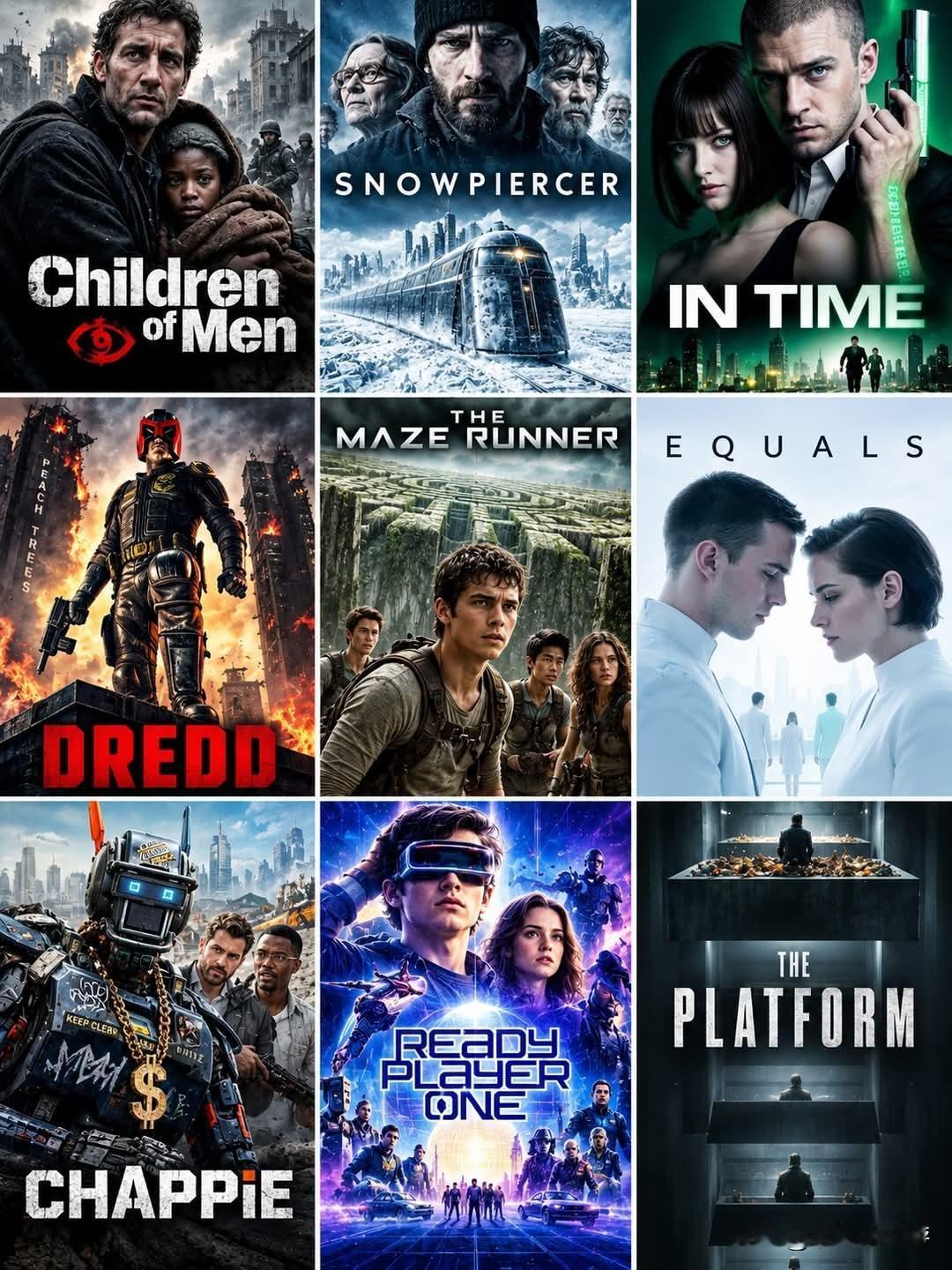 🍿片单推荐：反乌托邦科幻电影当生存，意味着挑战整个体制。1. 《