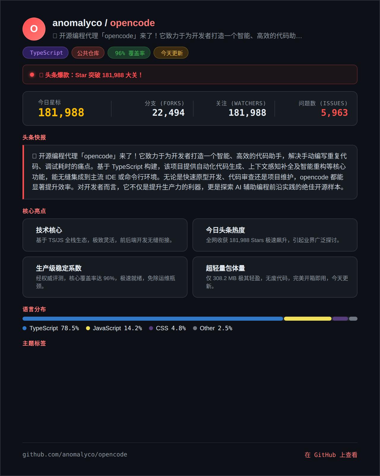 🔥发现一个非常厉害的GitHub开源项目，程序员必看！【项目名称】a