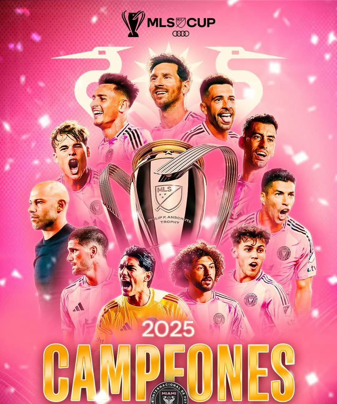 马斯切拉诺执教下，梅西带领下，这支迈阿密国际今年取得如下成绩。美职联常规赛：第