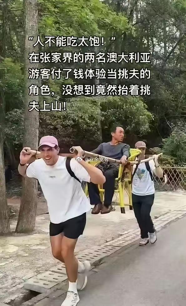 挑夫这辈子，都没想过，被人抬[大笑]