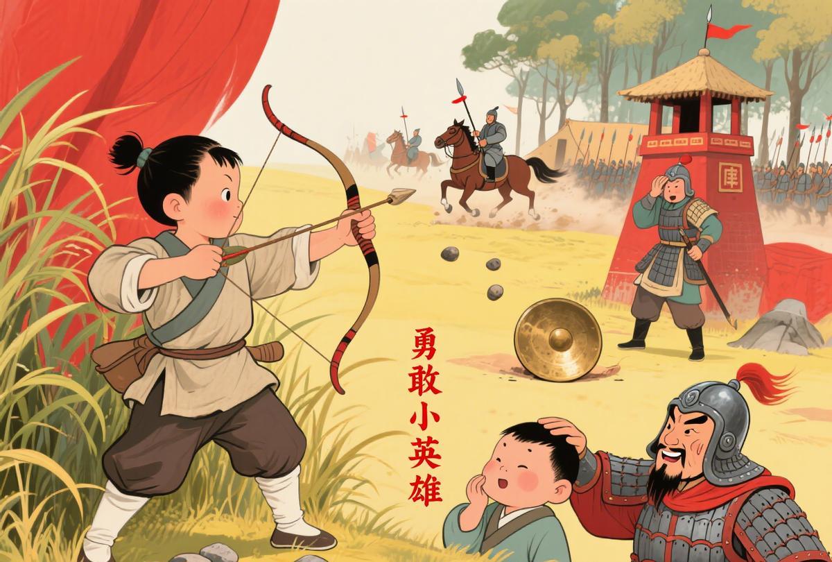 小孩太勇了！弹弓打敌哨助唐军偷袭，将军赞：勇敢小英雄唐朝最燃“童勇抗敌”名