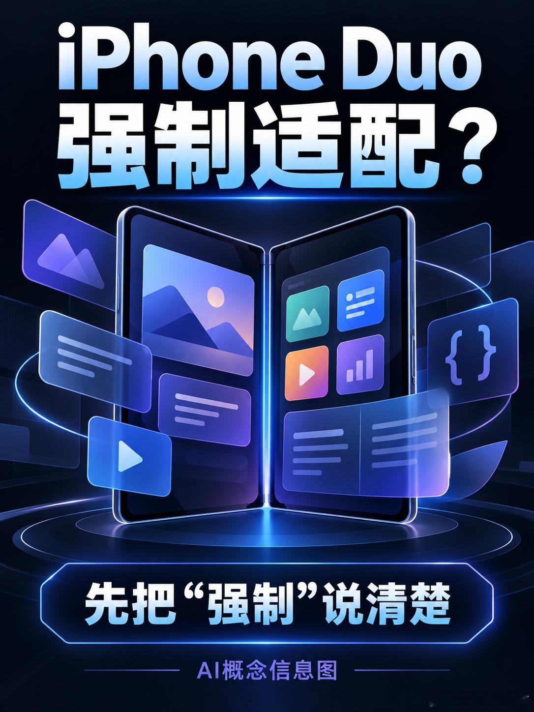 #iPhoneDuo强制适配#苹果10月5日公布的规则显示：开发者已经可以提交iPhoneDuo优化