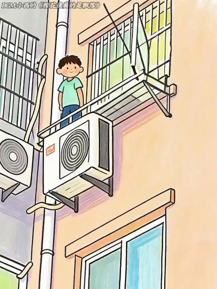 BGM小西的《樱花最美的是飘落》。爸爸长期家暴儿子，儿子纵身一跃。心狠的爸爸经