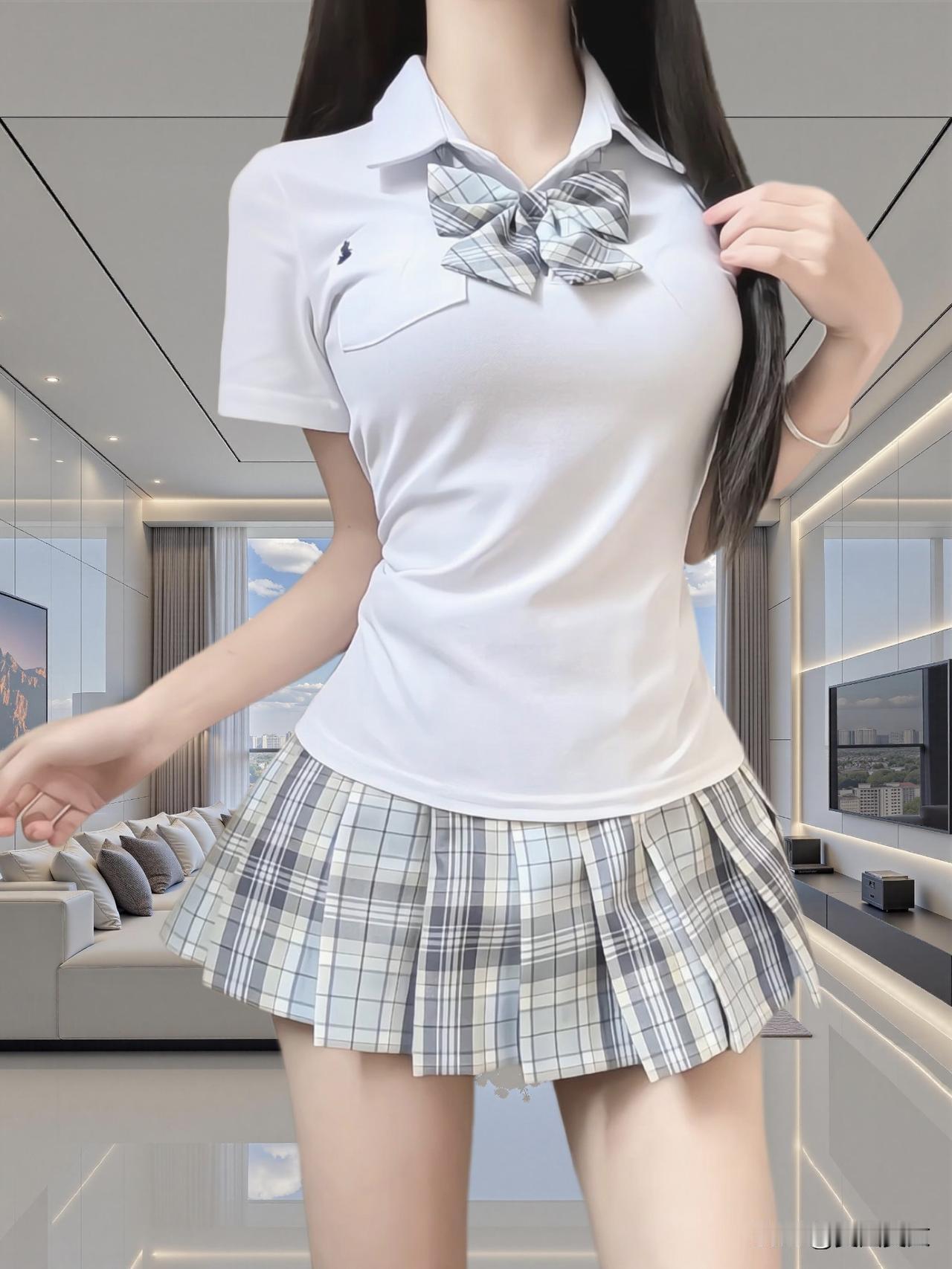 甜美系jk穿搭女大学生