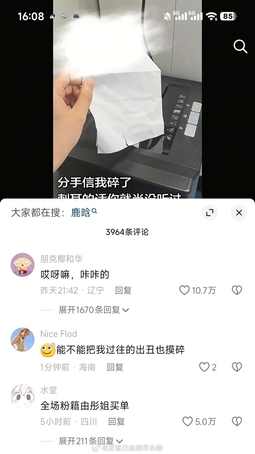 碎纸机这个梗在下沉大出圈抖人吐槽起来谁都不惯着