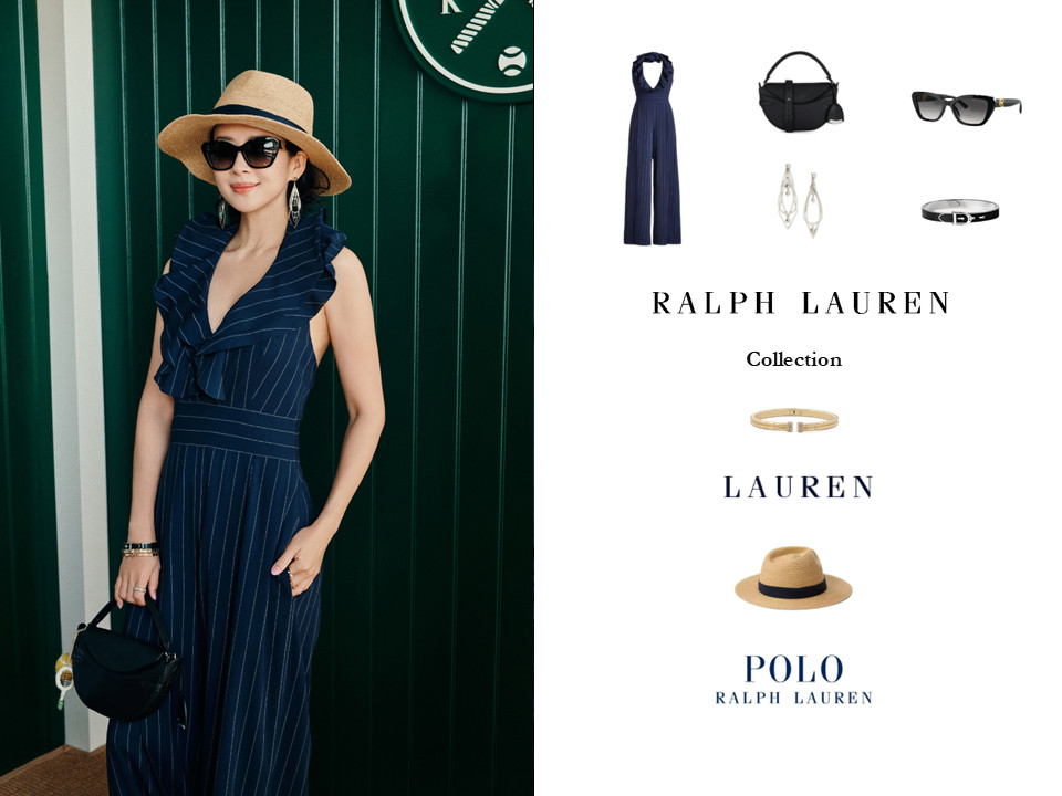 以两套RalphLaurenCollection亮相，来自章子怡在本届温
