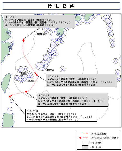 辽宁舰航母编队竟然通过宫古海峡绕了一圈，进入南海了[666]辽宁舰甲板上并未见