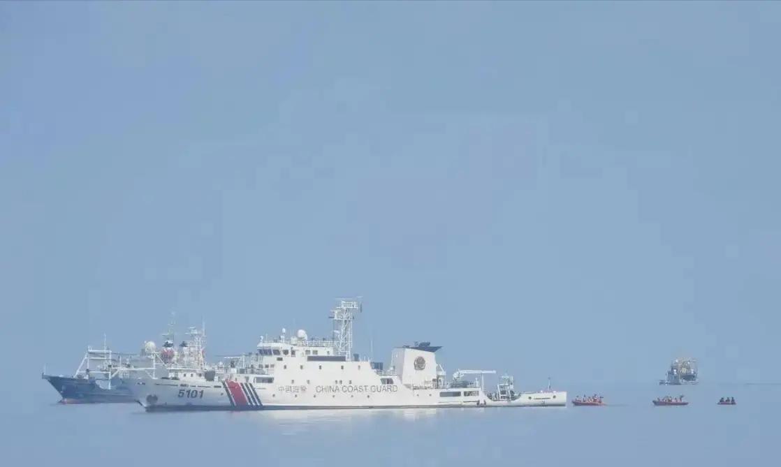 中国海警在台湾以东海域交手了！当地时间9日，据外媒报道，中国海警编队外国台湾
