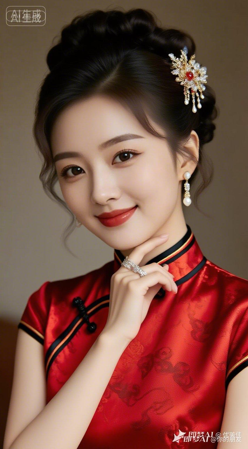 优雅旗袍，复古妆容，韵味十足！💄👗✨