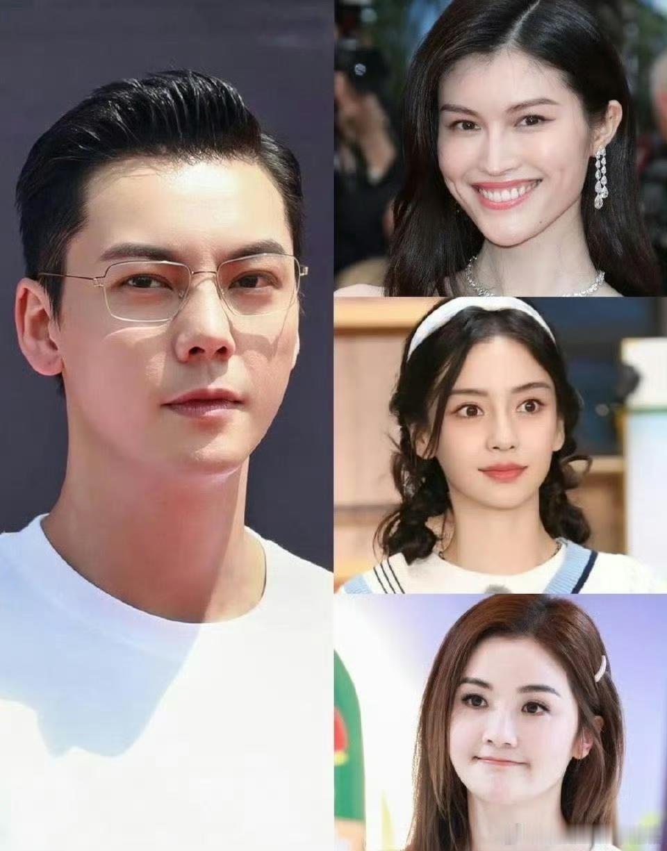 谁说男人的喜好一成不变的，陈伟霆前两任都是可爱型的，结婚却找了御姐型的。​