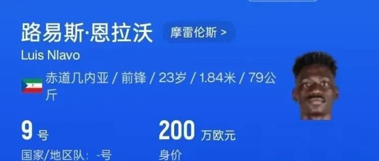 上海申花新外援今天就来了，又黑又硬非洲赤道几内亚前锋恩拉沃，才23岁的黑人彪汉，