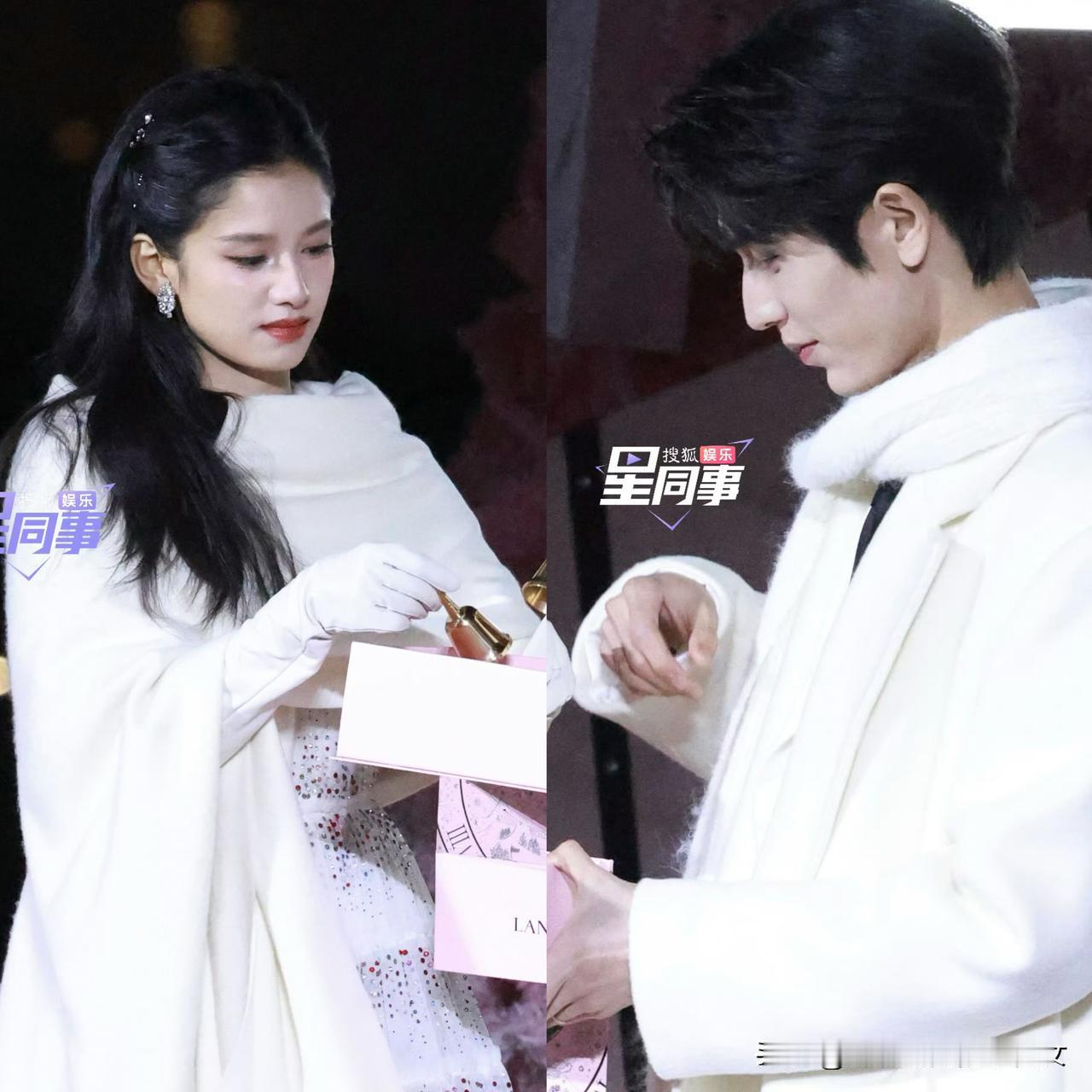 高大英俊的张凌赫和端庄大气的张婧仪同框，真有种小说男女主照进现实的感觉，太般配了