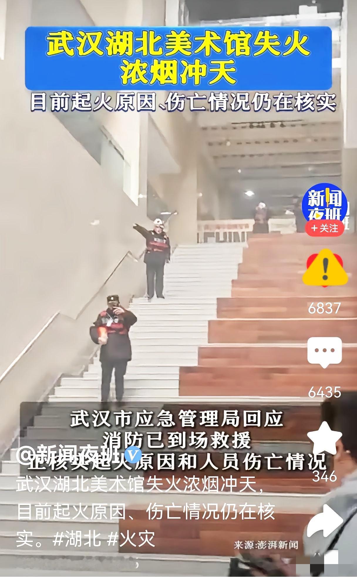 果然不出所料！​湖北美术馆起火了，我的第一反应不是惋惜，而是这剧情也太敷衍了