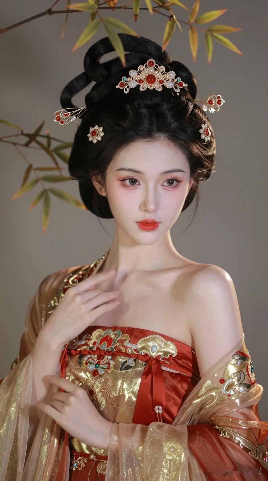盛唐贵妃，雍容华贵美女人像群高清美女高雅气质美女