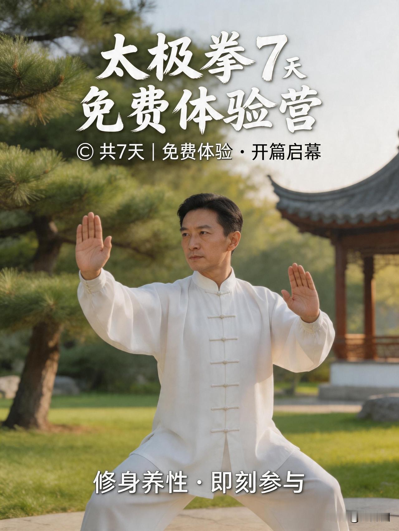 太极拳免费7天体验营，教你从“盲练”到“找对劲”。《内功经》真功课第1篇。现