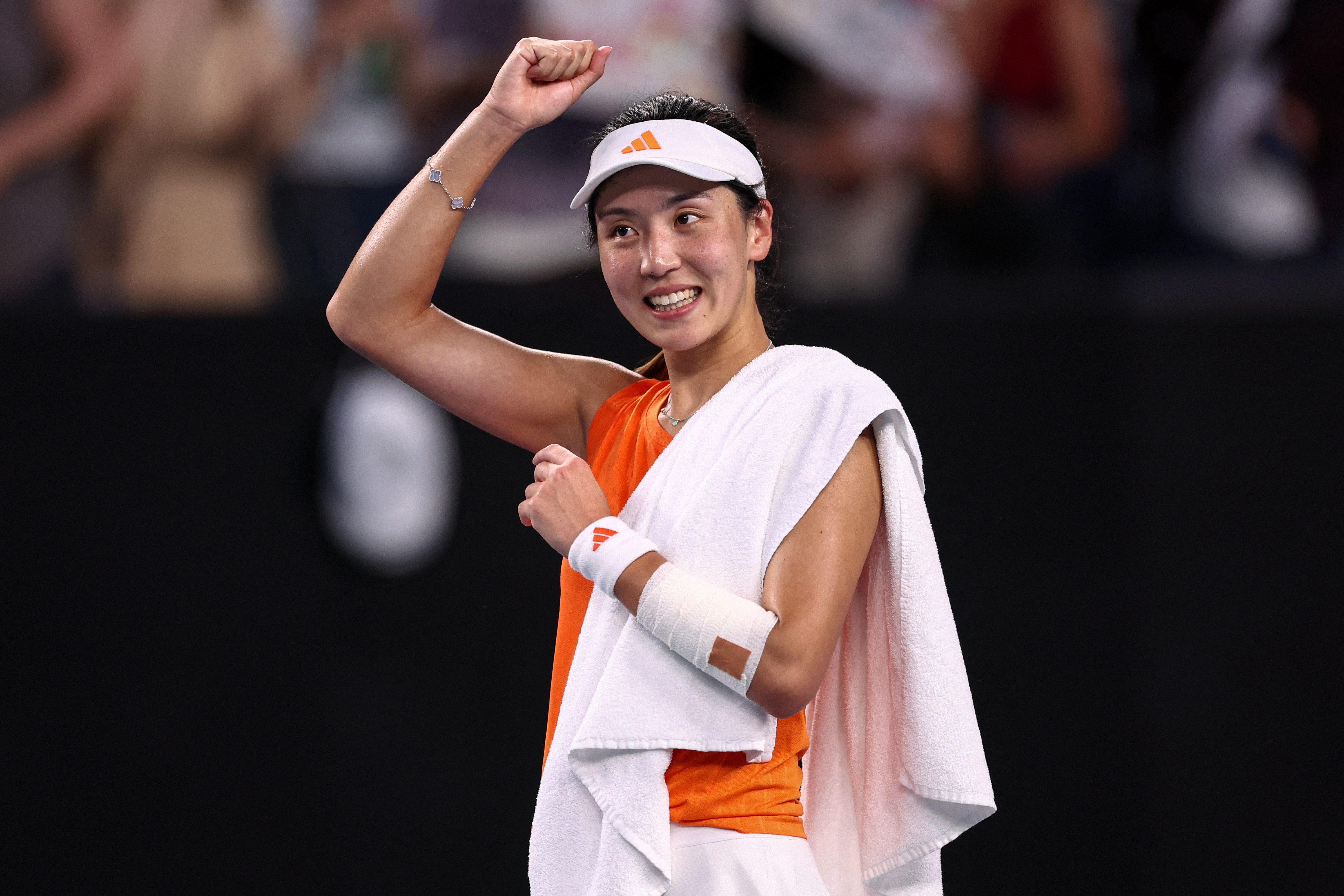 王欣瑜首进澳网16强💥2026澳网女单第三轮，🇨🇳以7-5/6-4击败13