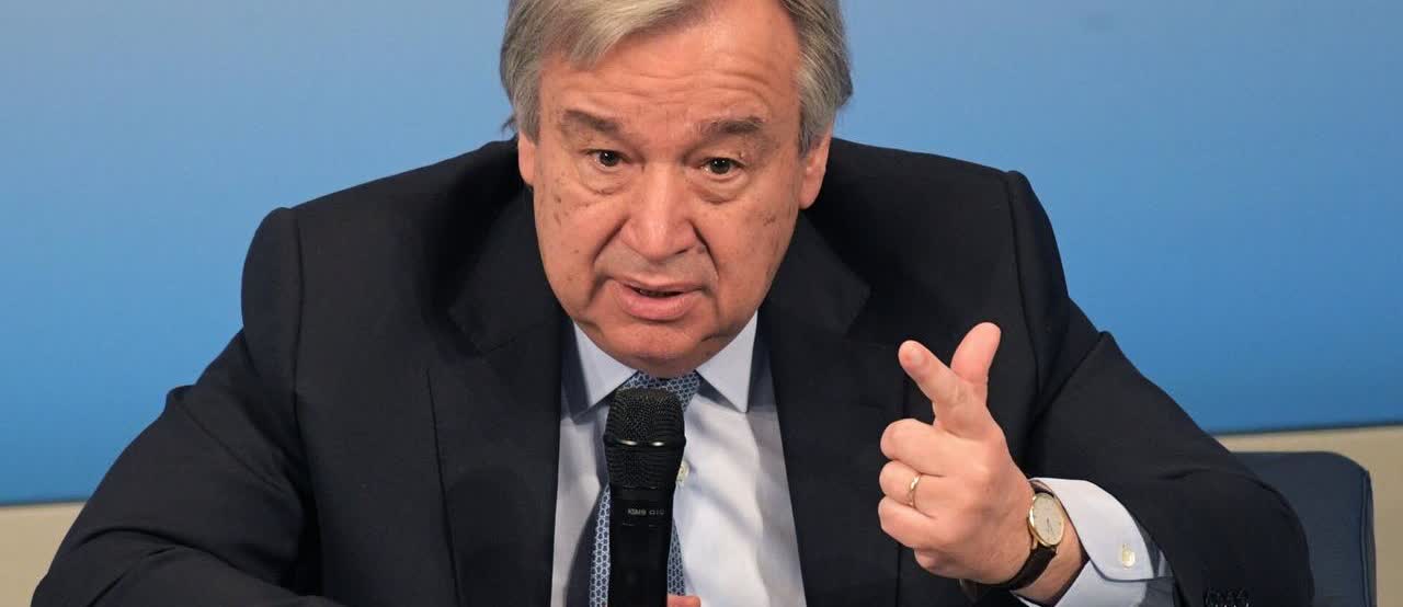 联合国终于出手了，古特雷斯愤怒了。 说白了，以色列对加沙地带的老百姓攻击