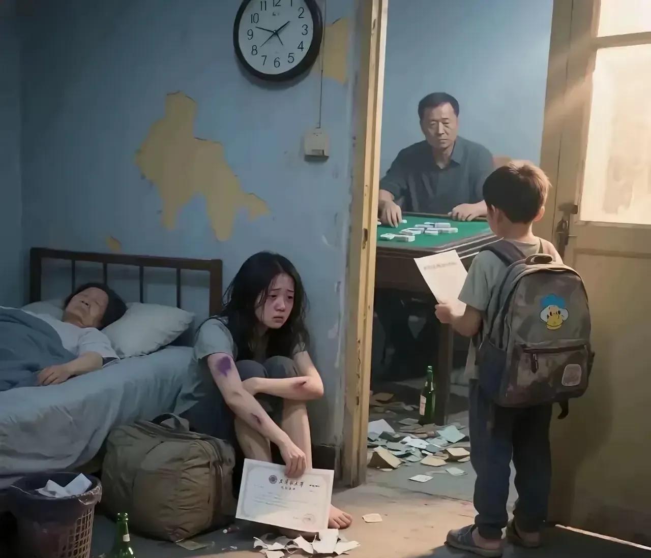 说实话不管是谁生在这个家庭想翻身比登天还难