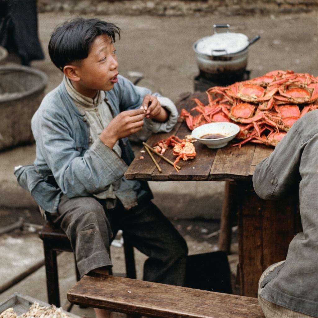 每年大闸蟹季都刷屏的“民国上海穷人吃蟹度日”，彻头彻尾是个谎言！这张1945