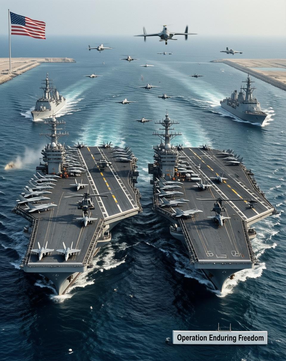 特朗普亲自下场：美军双航母出动，目标直指“摧毁伊朗海军”当地时间2月28日，