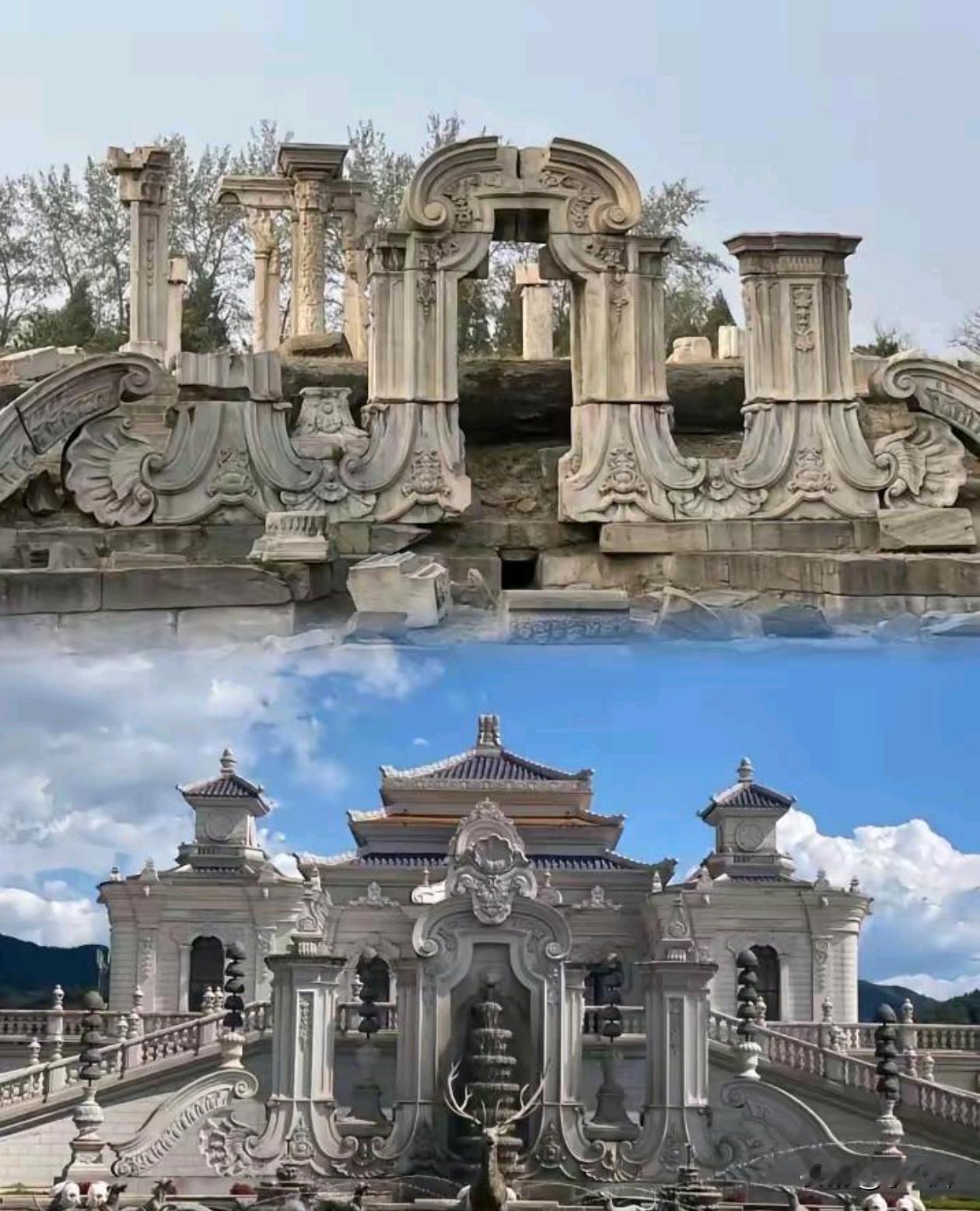 AI修复圆明园被毁前的模样，原来长这样