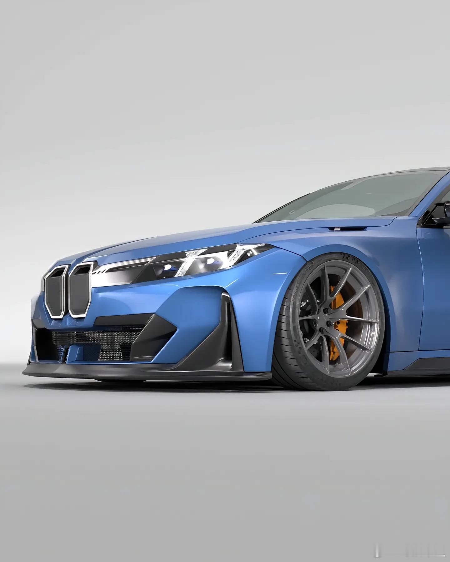 宝马新世代（NeueKlasse）设计语言应用到宝马G82M4上的设计上，尾