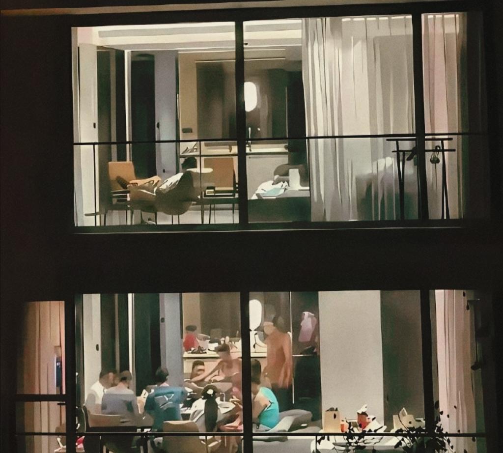 一张图片告诉你为什么要结婚！同一户型，差距太大了！楼下全是人，热闹聚餐，楼