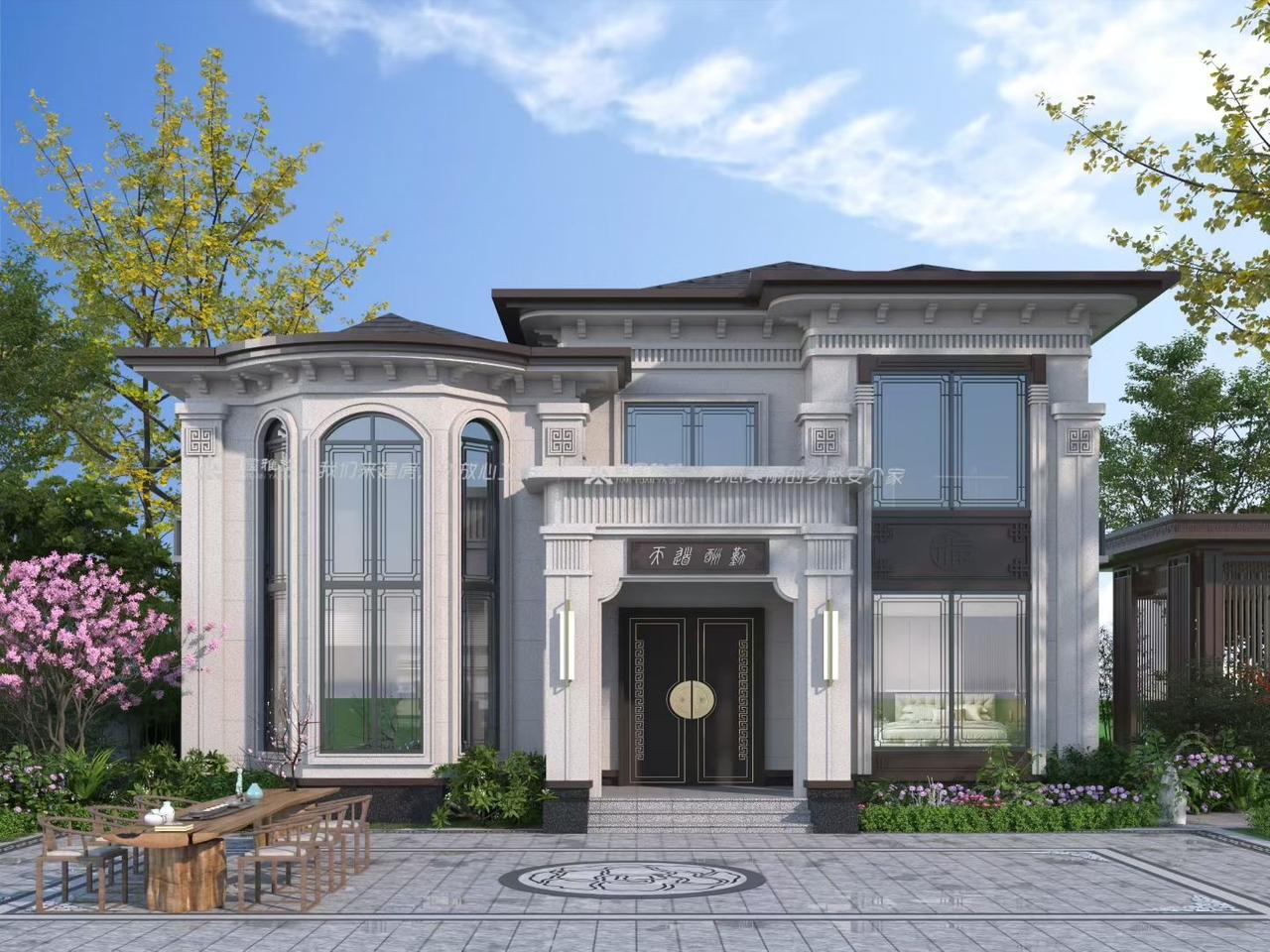 都江堰农村自建房顺利达成施工合作，又一栋新雅X5-04别墅样板房即将落地二层别墅