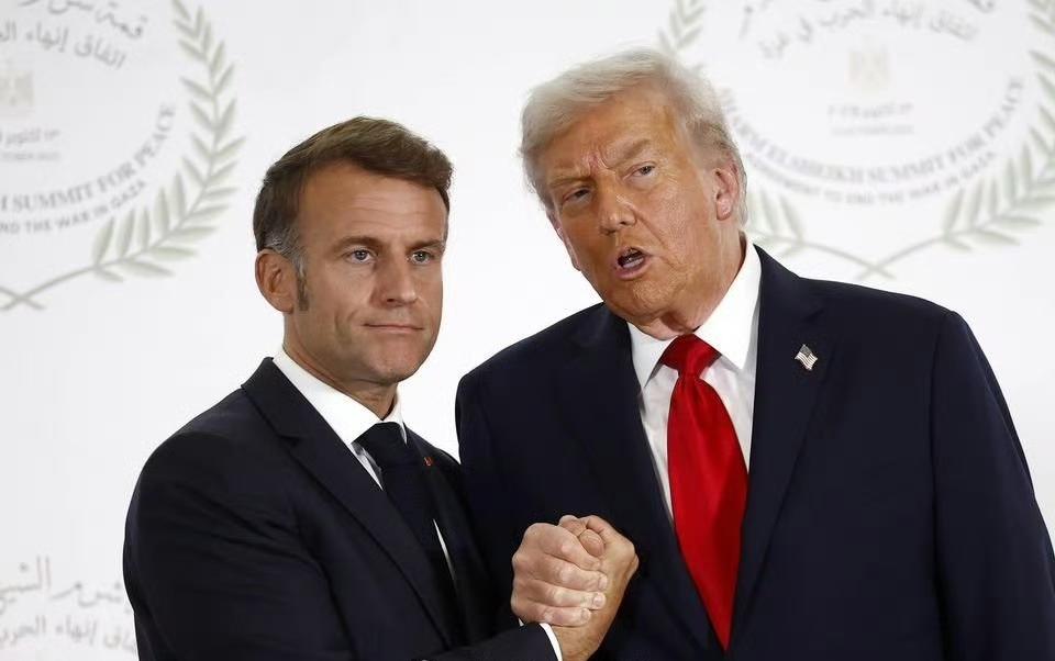 在美国宣布征收关税之后，法国总统马克龙对特朗普的回应：“任何形式的恐吓或威胁