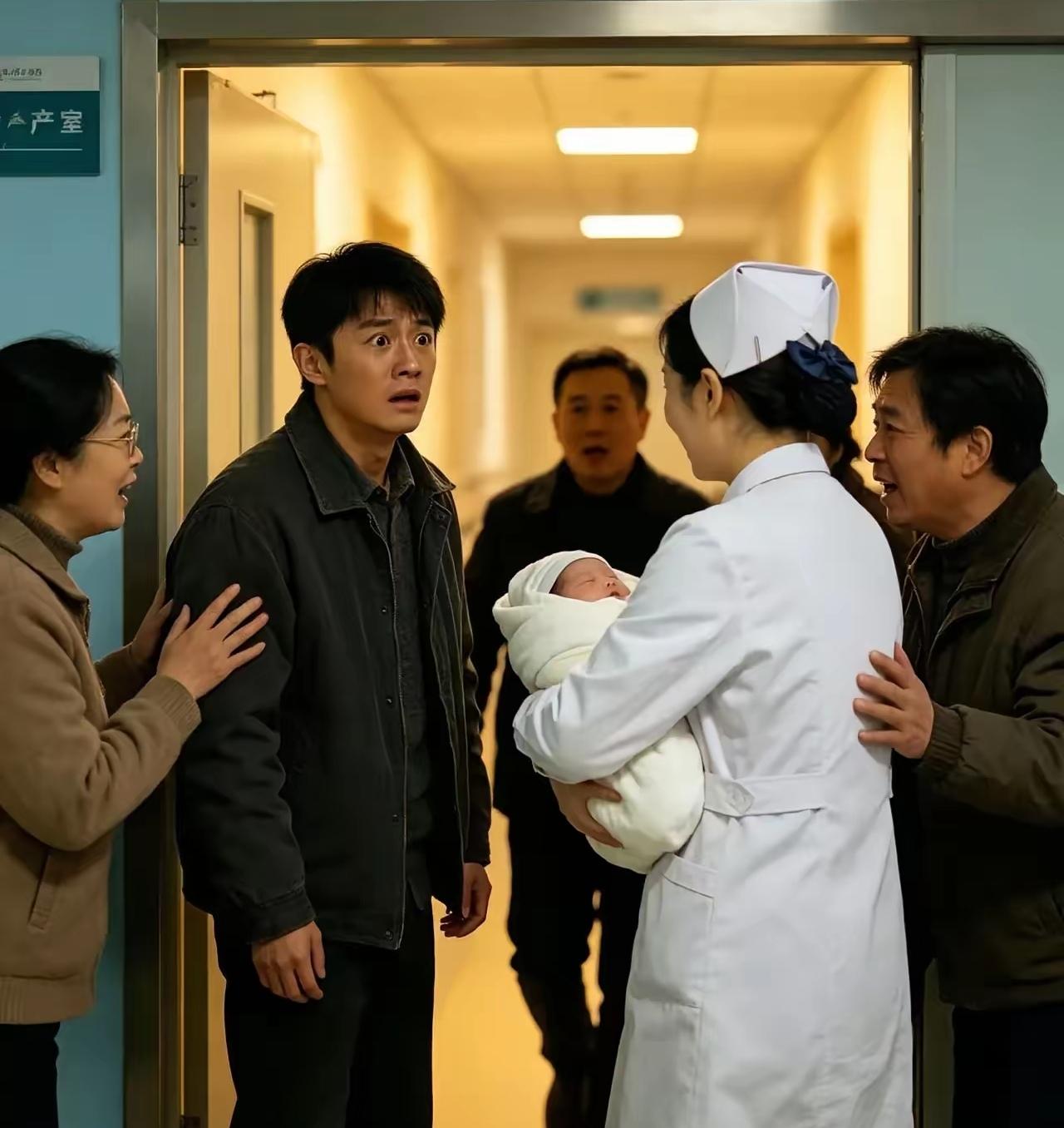 怀五胞胎，产检连做几十次全说是女儿，结果产房第一个抱出来，医生喊了句“男孩”，我