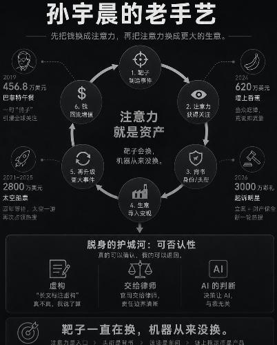 孙宇晨这套玩法，他练了20年；2019年花456万美元拍下巴菲特午餐，转头