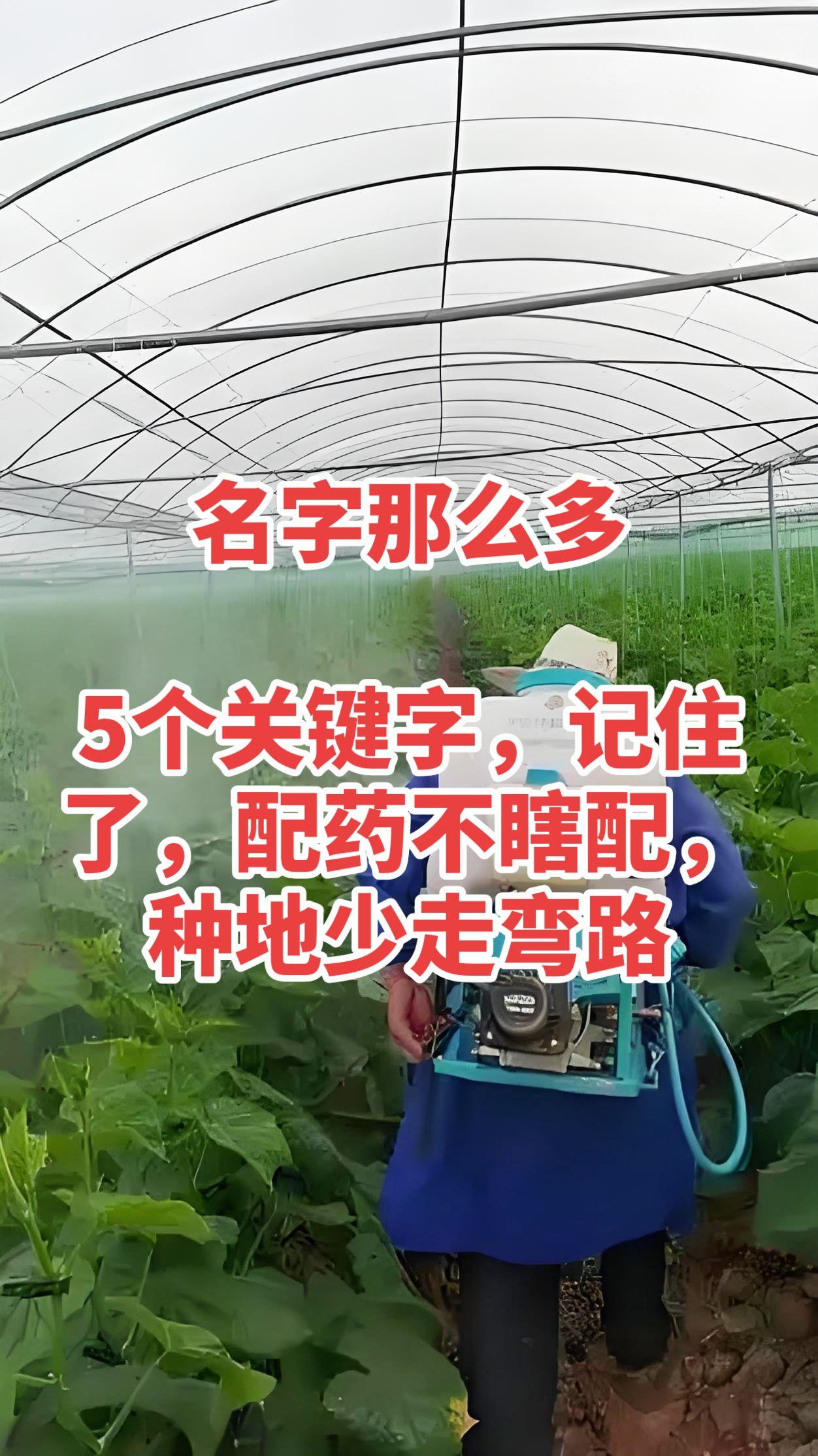 买农药不用记那么多名字，记住五个字，看名字就知道管啥用，省事又不踩坑。第一个素