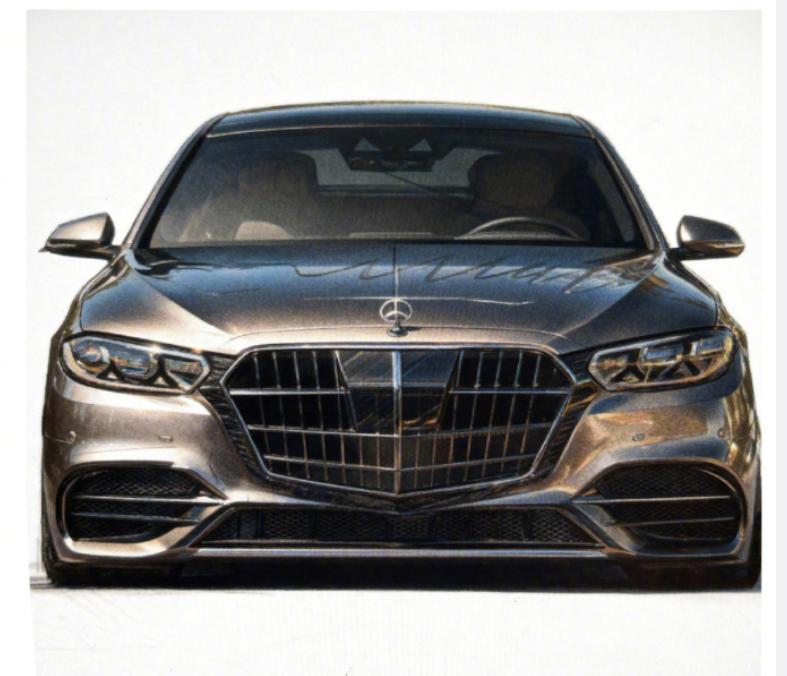 中期改款奔驰S级零件曝光，和VisionIconic概念车一样式儿的，按奔驰以