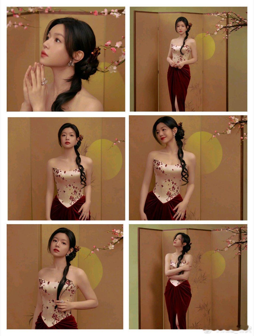 陈妍希这个妆造美成啥了红气是真的养人啊，不信你看陈妍希，不知道大家有没有发现，这