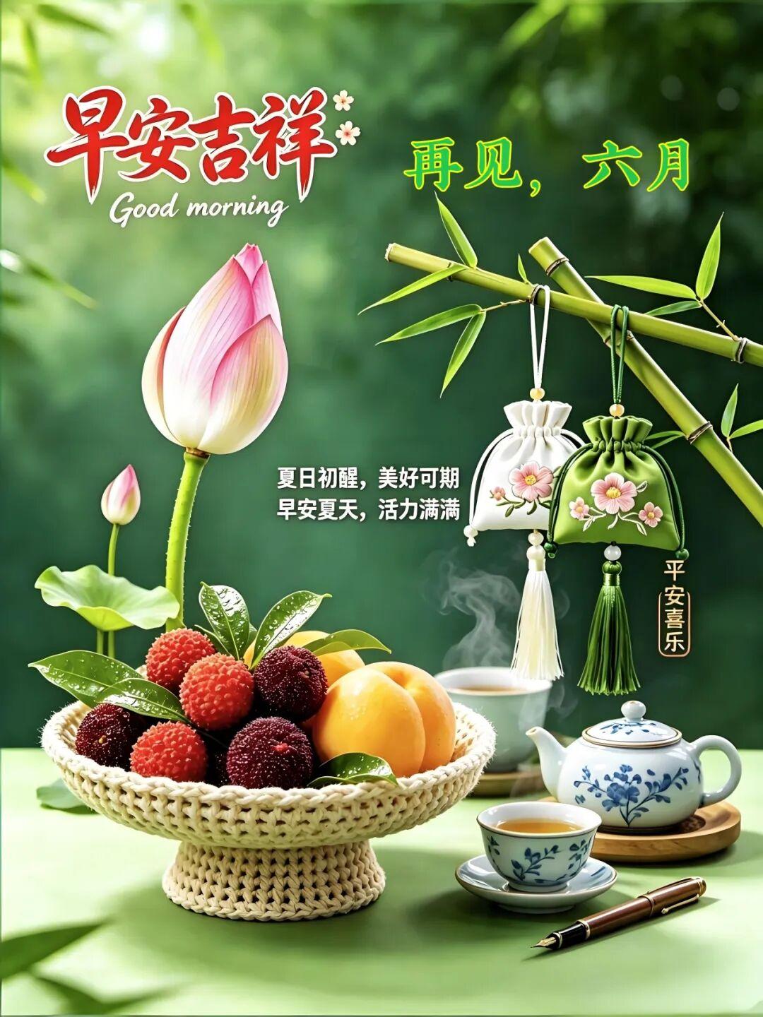 今天是六月的休止符，也是新旅程的预备铃。不必去羡慕别人的风光，守好自己的小确幸才