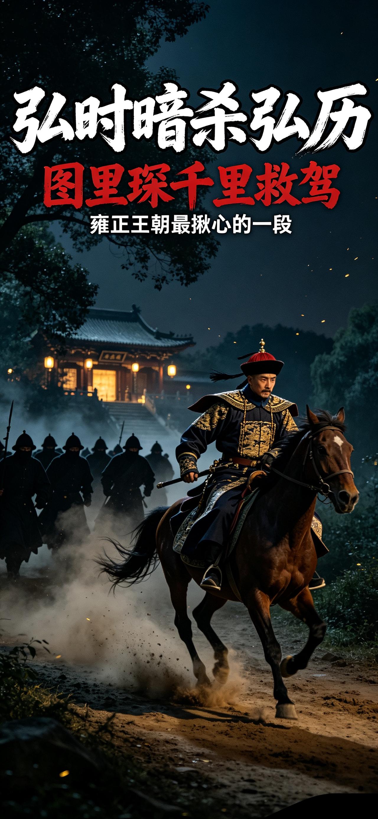 兄弟骨肉相残！弘时密谋刺杀弘历，雍正的抉择看尽皇家无情看过《雍正王朝》的人，