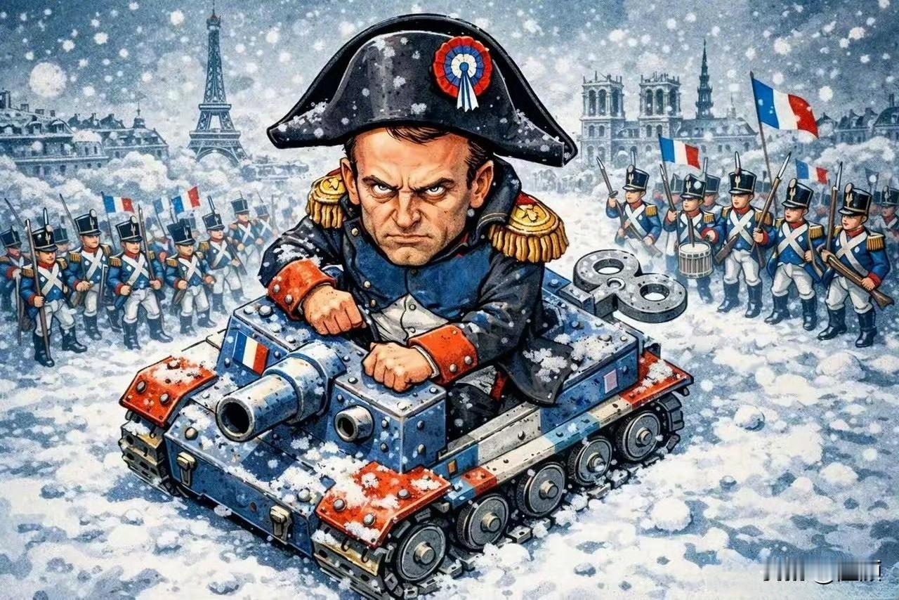 马克龙15日新年致辞官宣：首批法军已抵格陵兰，14日晚15名山地兵空降努克机场乘