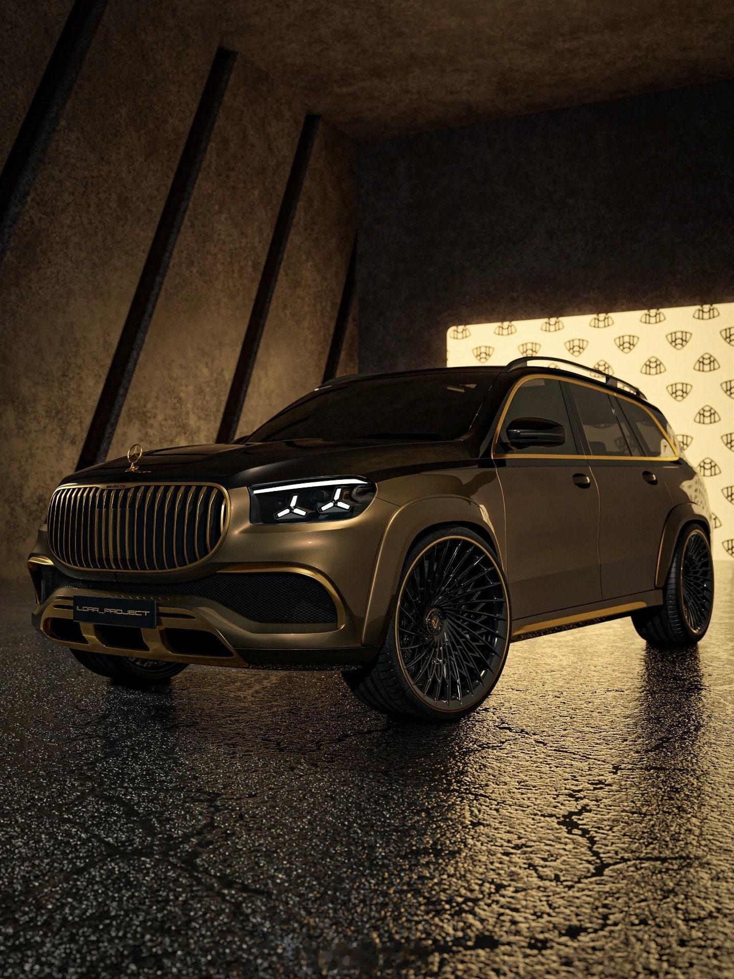 中期改款迈巴赫GLS最新渲染图【新车渲染】中期改款迈巴赫GLS最新渲染图，大家