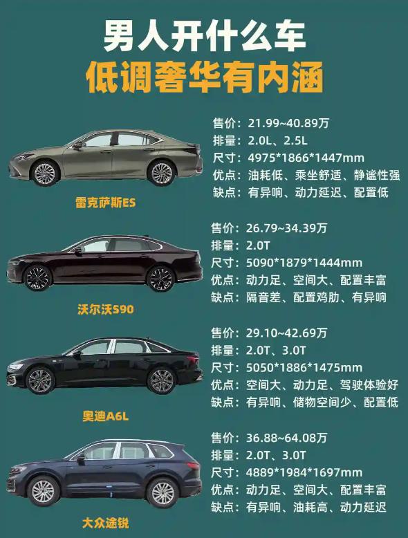 🚗男人座驾｜低调奢华有内涵，隐形富豪的专属认证🤔今天就给大家盘盘4款堪称“