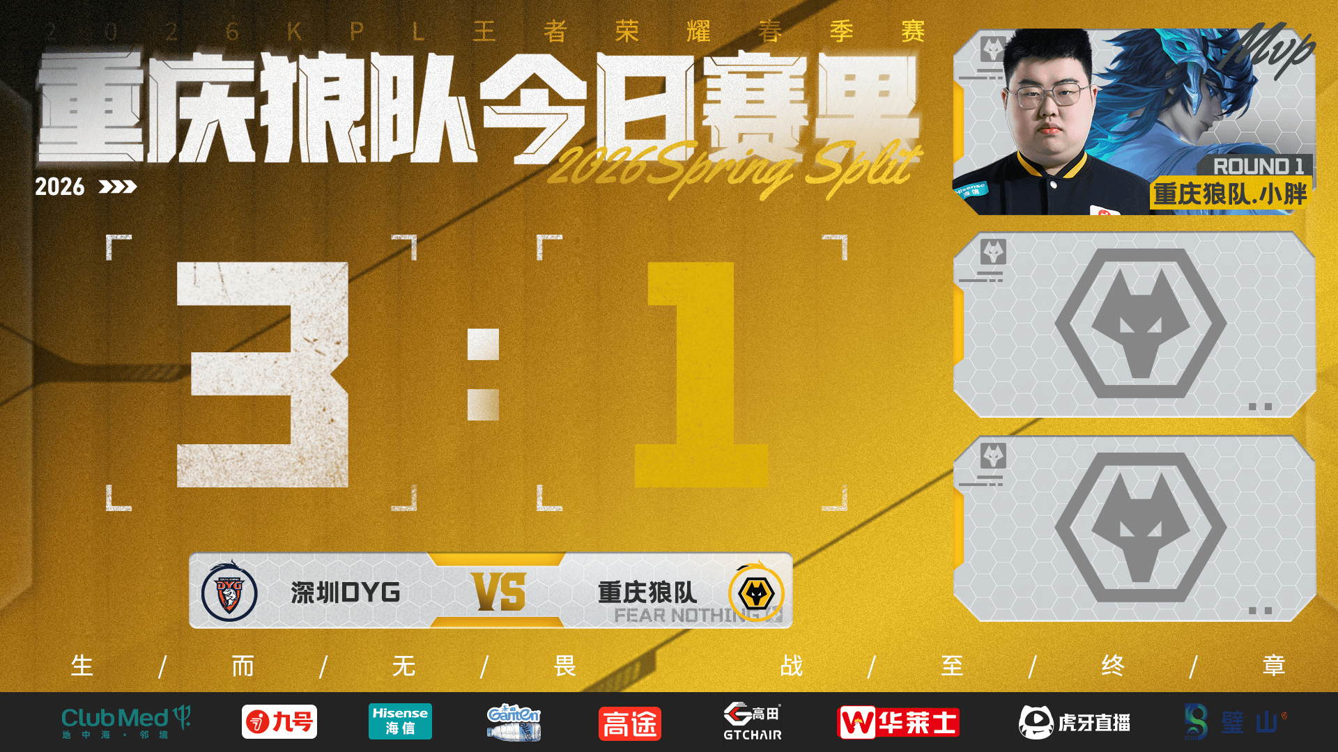 狼队发文道歉: 结果与期待存在差距, 我们会认真复盘、备战