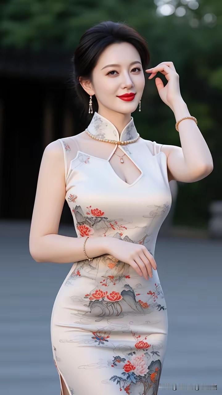 旗袍给予什么样女性美?中国旗袍，国风古韵。美在文化，美在气质。美在修养，美