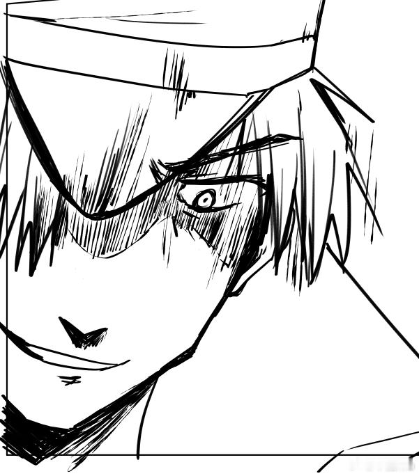 每次画到这样的黑风，总是想画黑白漫画舞痕者​​​